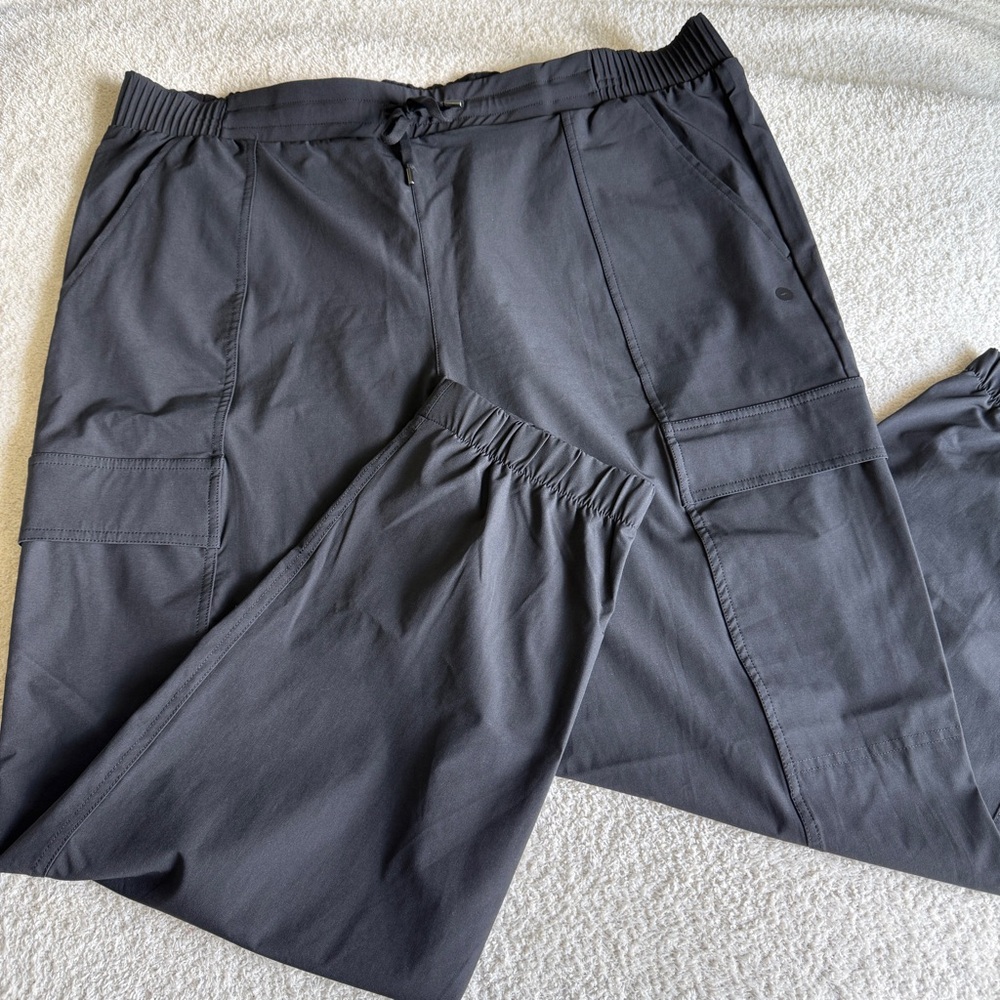 Avia Women's Dark Gray Athletic Cargo Joggers